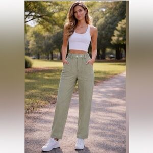 Elodie high-rise paperbag waist cargo pants XS